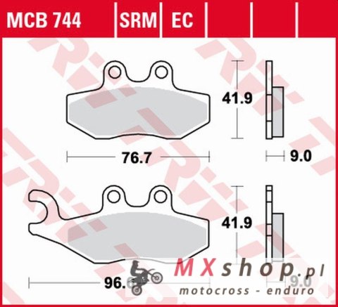 TRW ZF KLOCKI HAMULCOWE KH353 ECO ORGANIC APRILIA SPORTCITY 2T 50 '08-'13, SPORTCITY 125 '05-'13, SR 125/300 '10-, DERBI BOULEVA TRW ZF KLOCKI HAMULCOWE KH353 ECO ORGANIC APRILIA SPORTCITY 2T 50 '08-'13, SPORTCITY 125 '05-'13, SR 125/300 '10-, DERBI BOULEVA