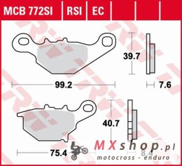 TRW ZF KLOCKI HAMULCOWE KH401 SINTER OFFROAD SUZUKI RM 85/L '05-, TYŁ