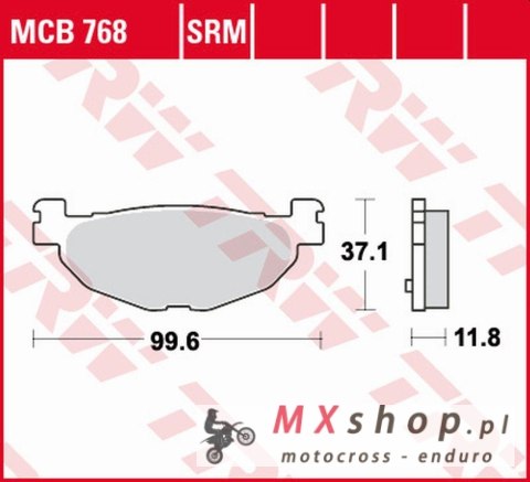 TRW ZF KLOCKI HAMULCOWE KH408 ORGANIC BETA EVO 80 '09-, PRZÓD, YAMAHA YP 400 MAJESTY '04-'13, XP 500 T-MAX '04-'11 TYŁ TRW ZF KLOCKI HAMULCOWE KH408 ORGANIC BETA EVO 80 '09-, PRZÓD, YAMAHA YP 400 MAJESTY '04-'13, XP 500 T-MAX '04-'11 TYŁ