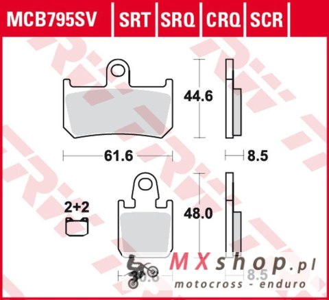 TRW ZF KLOCKI HAMULCOWE KH442/4 CARBON RACING YAMAHA YZF R1 '06-'14, MT-01 1700 '05-'12, XV 1700 V-MAX '09-'16 PRZÓD TRW ZF KLOCKI HAMULCOWE KH442/4 CARBON RACING YAMAHA YZF R1 '06-'14, MT-01 1700 '05-'12, XV 1700 V-MAX '09-'16 PRZÓD