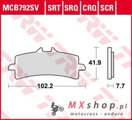 TRW ZF KLOCKI HAMULCOWE KH447 SINTER TRACK DUCATI V4 1000 PANIGALE '19-, MONSTER 1200 '16-, MULTISTRADA 1260 '18-, KTM DUKE 690 