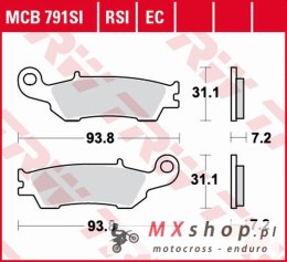TRW ZF KLOCKI HAMULCOWE KH450 ECO ORGANIC YAMAHA YZ 125 '08-, WR-F 250/450 '15-, YZ-F 450 '08-, PRZÓD