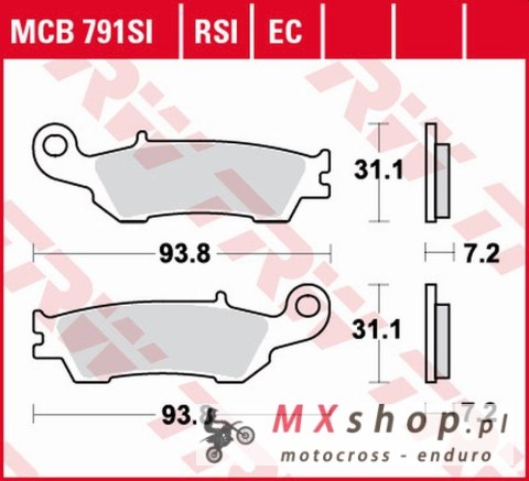 TRW ZF KLOCKI HAMULCOWE KH450 ECO ORGANIC YAMAHA YZ 125 '08-, WR-F 250/450 '15-, YZ-F 450 '08-, PRZÓD TRW ZF KLOCKI HAMULCOWE KH450 ECO ORGANIC YAMAHA YZ 125 '08-, WR-F 250/450 '15-, YZ-F 450 '08-, PRZÓD