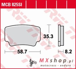 TRW ZF KLOCKI HAMULCOWE KH463 SINTER OFFROAD KTM SX-F/XC 450 ATV '08-'11, SX/XC 505 ATV '08-'13, XC 525 ATV '08-'13 TYŁ
