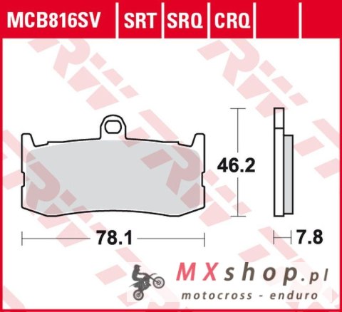 TRW ZF KLOCKI HAMULCOWE KH491 SINTER STREET TRIUMPH DAYTONA 675 '09-'17 PRZÓD TRW ZF KLOCKI HAMULCOWE KH491 SINTER STREET TRIUMPH DAYTONA 675 '09-'17 PRZÓD