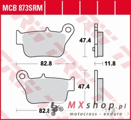 TRW ZF KLOCKI HAMULCOWE KH628 SINTER SYM MAX SYM 400 '11-, MAX SYM 600 '14-, TYŁ