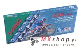 CZ ŁAŃCUCH NAPĘDOWY 520 RDO (112 OGNIW) O-RING DO 450 CCM (33,8 KN) (Z OTWORAMI WYRZUCAJĄCYMI BŁOTO) + ZAKUWKA