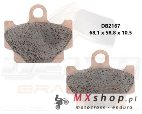 DELTA BRAKING KLOCKI HAMULCOWE PRZÓD KH81 - ZASTĘPUJĄ DB2167MX-D I DB2167QD-D YAMAHA XV 250 VIRAGO '89-'94, SR 125 92-'96, SR 25 DELTA BRAKING KLOCKI HAMULCOWE PRZÓD KH81 - ZASTĘPUJĄ DB2167MX-D I DB2167QD-D YAMAHA XV 250 VIRAGO '89-'94, SR 125 92-'96, SR 25