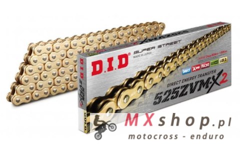 DID 525ZVMX2G&G-88 ŁAŃCUCH ZŁOTY / ZŁOTY (88 OGNIW) X-RING (525ZVMXGB88)(OTWARTY+ ZAKUWKA) DID 525ZVMX2G&G-88 ŁAŃCUCH ZŁOTY / ZŁOTY (88 OGNIW) X-RING (525ZVMXGB88)(OTWARTY+ ZAKUWKA)