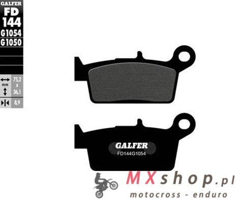 GALFER KLOCKI HAMULCOWE KH131 PÓŁMETALICZNE (GRUBOŚĆ 8,9MM) GALFER KLOCKI HAMULCOWE KH131 PÓŁMETALICZNE (GRUBOŚĆ 8,9MM)