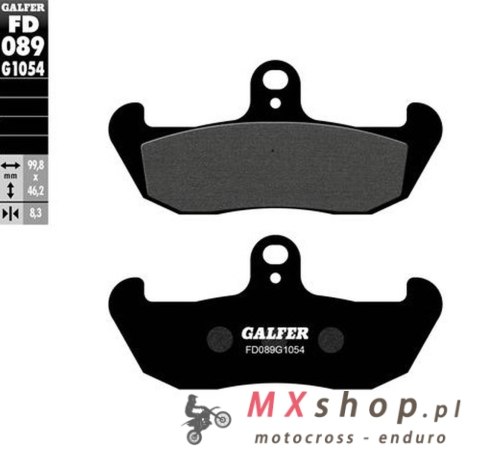 GALFER KLOCKI HAMULCOWE KH163 PÓŁMETALICZNE GALFER KLOCKI HAMULCOWE KH163 PÓŁMETALICZNE