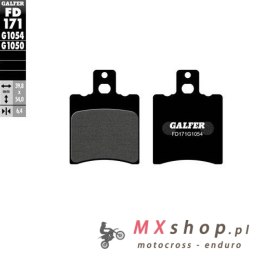 GALFER KLOCKI HAMULCOWE KH206 PÓŁMETALICZNE