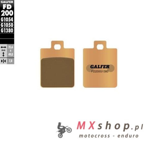 GALFER KLOCKI HAMULCOWE KH260 SPIEK METALICZNY SCOOTER GALFER KLOCKI HAMULCOWE KH260 SPIEK METALICZNY SCOOTER