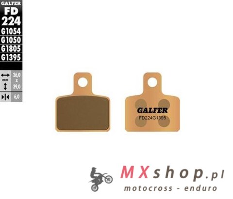 GALFER KLOCKI HAMULCOWE KH351 SPIEK METALICZNY (TRIAL OSSA , SCORPA , SHERCO , TRS , MONTESA , GAS GAS ) GALFER KLOCKI HAMULCOWE KH351 SPIEK METALICZNY (TRIAL OSSA , SCORPA , SHERCO , TRS , MONTESA , GAS GAS )