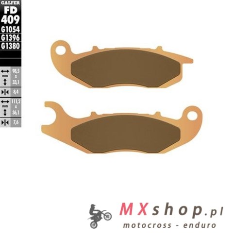 GALFER KLOCKI HAMULCOWE KH465 SPIEK METALICZNY OFF ROAD GALFER KLOCKI HAMULCOWE KH465 SPIEK METALICZNY OFF ROAD