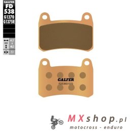 GALFER KLOCKI HAMULCOWE KH658 SPIEK METALICZNY (ZŁOTE) STREET PRZÓD BENELLI 251S '20-'23; 302S/R '17-'23; TRK 251/302 '20-'23