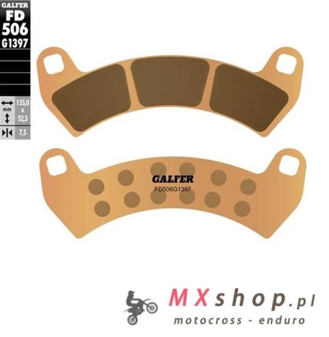 GALFER KLOCKI HAMULCOWE KH680 SPIEK METALICZNY (ZŁOTE) ATV POLARIS GALFER KLOCKI HAMULCOWE KH680 SPIEK METALICZNY (ZŁOTE) ATV POLARIS