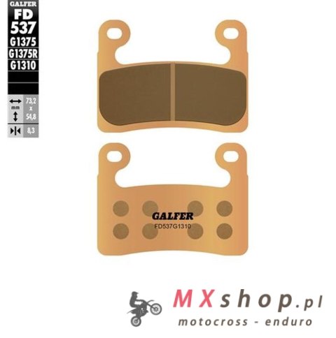 GALFER KLOCKI HAMULCOWE KH724 SPIEK METALICZNY (ZŁOTE) RACING BMW S 1000RR '19-'23; S 1000XR '20-'23; R 1250GS '19-'23; R1250RT GALFER KLOCKI HAMULCOWE KH724 SPIEK METALICZNY (ZŁOTE) RACING BMW S 1000RR '19-'23; S 1000XR '20-'23; R 1250GS '19-'23; R1250RT