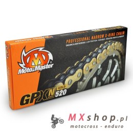 MOTO-MASTER ŁAŃCUCH NAPĘDOWY GPXN-520G PROFESSIONAL NARROW X-RING MOTOCROSS / ENDURO RACING X-RING CHAIN KOLOR ZŁOTY / CZARNY (1