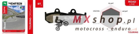 NEWFREN KLOCKI HAMULCOWE PRZÓD KH181 (TOURING ORGANIC) BREMBO PRZÓD NEWFREN KLOCKI HAMULCOWE PRZÓD KH181 (TOURING ORGANIC) BREMBO PRZÓD