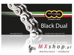 REGINA ŁAŃCUCH NAPĘDOWY 525ZRA (120 OGNIW) Z-RING DUAL DO 800 CCM CZARNY (ZAKUWKA) (137ZRA/1001)