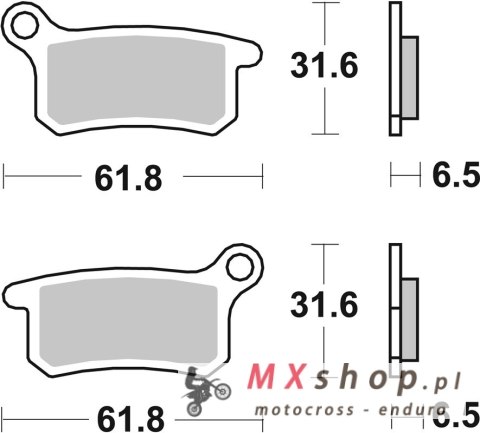 SBS KLOCKI HAMULCOWE KH357 OFF-ROAD RACING SINTER OFFROAD KOLOR ZŁOTY PRZÓD/TYŁ KTM SX 65 '09-'21, GASGAS MC 65 '21-, HUSQVARNA SBS KLOCKI HAMULCOWE KH357 OFF-ROAD RACING SINTER OFFROAD KOLOR ZŁOTY PRZÓD/TYŁ KTM SX 65 '09-'21, GASGAS MC 65 '21-, HUSQVARNA