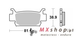 SBS KLOCKI HAMULCOWE KH410 OFF-ROAD SINTER KOLOR ZŁOTY HONDA TRX 500/680/700 (PATRZ OPIS TOWARU)
