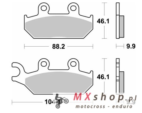 SBS KLOCKI HAMULCOWE KH645 OFF-ROAD SINTER KOLOR ZŁOTY CAN-AM COMMANDER 800/100 '18-'20, YAMAHA YXC/YXM VIKING WOLVERINE, YXE 85 SBS KLOCKI HAMULCOWE KH645 OFF-ROAD SINTER KOLOR ZŁOTY CAN-AM COMMANDER 800/100 '18-'20, YAMAHA YXC/YXM VIKING WOLVERINE, YXE 85