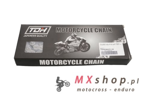 TDH ŁAŃCUCH NAPĘDOWY 530UO-118 (118 OGNIW) O-RING DO 750CCM (DO 80KM) (530/118) TDH ŁAŃCUCH NAPĘDOWY 530UO-118 (118 OGNIW) O-RING DO 750CCM (DO 80KM) (530/118)