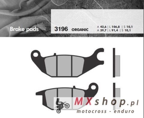 BRENTA KLOCKI HAMULCOWE KH343 HONDA MONKEY 125 '19-, CBR 125 04-10, XL 125 V VARADERO 01-11, YAMAHA YZF 150 14-, TRICITY 125 '14 BRENTA KLOCKI HAMULCOWE KH343 HONDA MONKEY 125 '19-, CBR 125 04-10, XL 125 V VARADERO 01-11, YAMAHA YZF 150 14-, TRICITY 125 '14