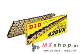 DID 428VXG&B-134 ŁAŃCUCH ZŁOTY (134 OGNIW) O-RING (OTWARTY + ZAKUWKA)