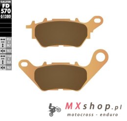 GALFER KLOCKI HAMULCOWE KH706 SPIEK METALICZNY (ZŁOTE) SCOOTER YAMAHA X-MAX 125 '18-'24; X-MAX 250 '18-'24; X-MAX 300 '17-'24
