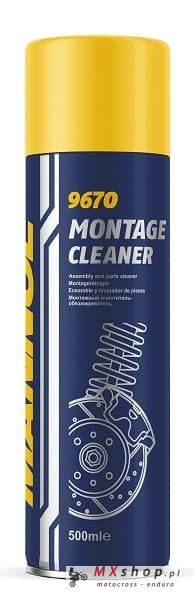 MANNOL MONTAGE CLEANER PREPARAT DO ODTŁUSZCZANIA HAMULCÓW 500ML BRAKE CLEANER (9670) (24) (1200)