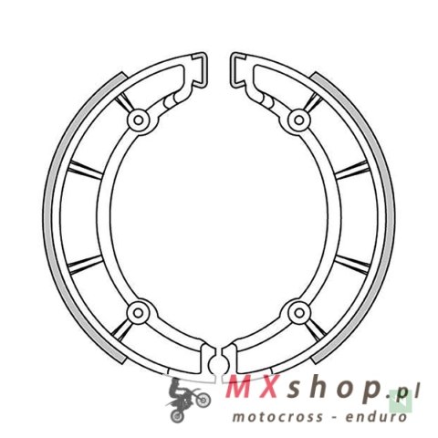 NEWFREN SZCZĘKI HAMULCOWE TYŁ MOTO GUZZI V7 SPECJAL 700 '69-'71; V 7 700 '67-'76 (220X40MM) NEWFREN SZCZĘKI HAMULCOWE TYŁ MOTO GUZZI V7 SPECJAL 700 '69-'71; V 7 700 '67-'76 (220X40MM)