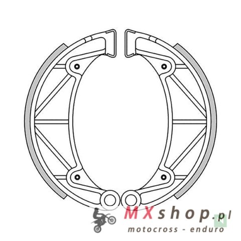 NEWFREN SZCZĘKI HAMULCOWE YAMAHA SR 250 '87-'94 (150X25MM) NEWFREN SZCZĘKI HAMULCOWE YAMAHA SR 250 '87-'94 (150X25MM)