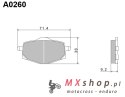 NISSIN 2024/10 KLOCKI HAMULCOWE KH101 PREMIUM SEMI-METALLIC (SPIEK METALICZNY) (ECE R90) (MADE IN JAPAN) (2P-229NS)