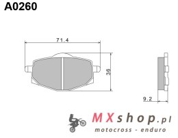 NISSIN 2024/10 KLOCKI HAMULCOWE KH101 PREMIUM SEMI-METALLIC (SPIEK METALICZNY) (ECE R90) (MADE IN JAPAN) (2P-229NS)
