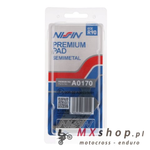 NISSIN 2024/10 KLOCKI HAMULCOWE KH131 PREMIUM SEMI-METALLIC (SPIEK METALICZNY) (ECE R90) (MADE IN JAPAN) (2P-219NS) NISSIN 2024/10 KLOCKI HAMULCOWE KH131 PREMIUM SEMI-METALLIC (SPIEK METALICZNY) (ECE R90) (MADE IN JAPAN) (2P-219NS)