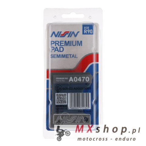 NISSIN 2024/10 KLOCKI HAMULCOWE KH160 PREMIUM SEMI-METALLIC (SPIEK METALICZNY) (ECE R90) (MADE IN JAPAN) (2P-251NS) NISSIN 2024/10 KLOCKI HAMULCOWE KH160 PREMIUM SEMI-METALLIC (SPIEK METALICZNY) (ECE R90) (MADE IN JAPAN) (2P-251NS)