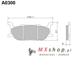NISSIN 2024/10 KLOCKI HAMULCOWE KH179 PREMIUM SEMI-METALLIC (SPIEK METALICZNY) (ECE R90) (MADE IN JAPAN) (2P-233NS)