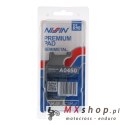 NISSIN 2024/10 KLOCKI HAMULCOWE KH199 PREMIUM SEMI-METALLIC (SPIEK METALICZNY) (ECE R90) (MADE IN JAPAN) (2P-249NS)