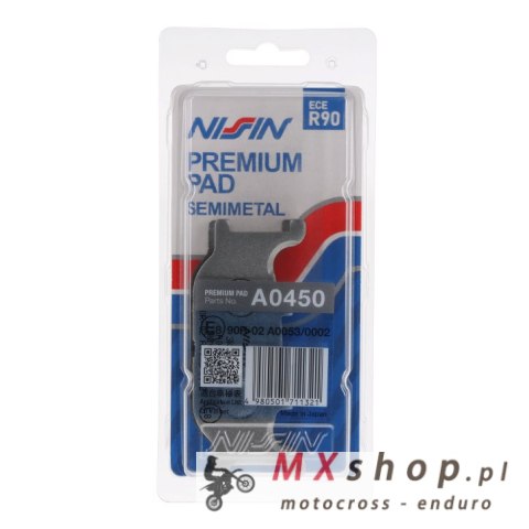 NISSIN 2024/10 KLOCKI HAMULCOWE KH199 PREMIUM SEMI-METALLIC (SPIEK METALICZNY) (ECE R90) (MADE IN JAPAN) (2P-249NS) NISSIN 2024/10 KLOCKI HAMULCOWE KH199 PREMIUM SEMI-METALLIC (SPIEK METALICZNY) (ECE R90) (MADE IN JAPAN) (2P-249NS)