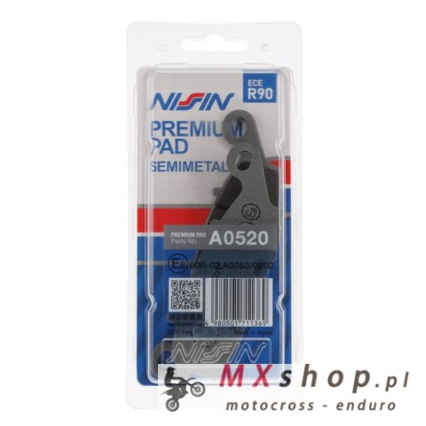 NISSIN 2024/10 KLOCKI HAMULCOWE KH229 PREMIUM SEMI-METALLIC (SPIEK METALICZNY) (ECE R90) (MADE IN JAPAN) (2P-260NS) NISSIN 2024/10 KLOCKI HAMULCOWE KH229 PREMIUM SEMI-METALLIC (SPIEK METALICZNY) (ECE R90) (MADE IN JAPAN) (2P-260NS)