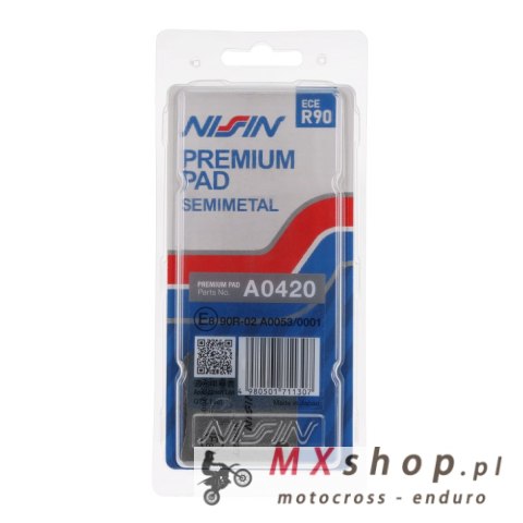 NISSIN 2024/10 KLOCKI HAMULCOWE KH257 PREMIUM SEMI-METALLIC (SPIEK METALICZNY) (ECE R90) (MADE IN JAPAN) (2P-246NS) NISSIN 2024/10 KLOCKI HAMULCOWE KH257 PREMIUM SEMI-METALLIC (SPIEK METALICZNY) (ECE R90) (MADE IN JAPAN) (2P-246NS)