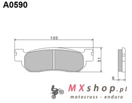 NISSIN 2024/10 KLOCKI HAMULCOWE KH275 PREMIUM SEMI-METALLIC (SPIEK METALICZNY) (ECE R90) (MADE IN JAPAN) (2P-266NS)