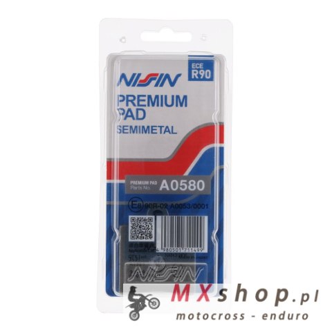 NISSIN 2024/10 KLOCKI HAMULCOWE KH283 PREMIUM SEMI-METALLIC (SPIEK METALICZNY) (ECE R90) (MADE IN JAPAN) (2P-265NS) NISSIN 2024/10 KLOCKI HAMULCOWE KH283 PREMIUM SEMI-METALLIC (SPIEK METALICZNY) (ECE R90) (MADE IN JAPAN) (2P-265NS)