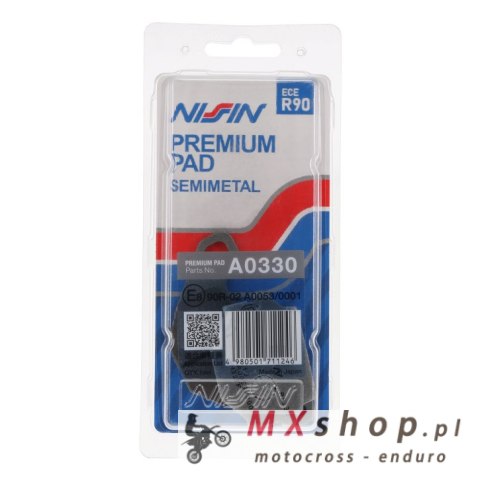 NISSIN 2024/10 KLOCKI HAMULCOWE KH67 PREMIUM SEMI-METALLIC (SPIEK METALICZNY) (ECE R90) (MADE IN JAPAN) (2P-236NS) NISSIN 2024/10 KLOCKI HAMULCOWE KH67 PREMIUM SEMI-METALLIC (SPIEK METALICZNY) (ECE R90) (MADE IN JAPAN) (2P-236NS)