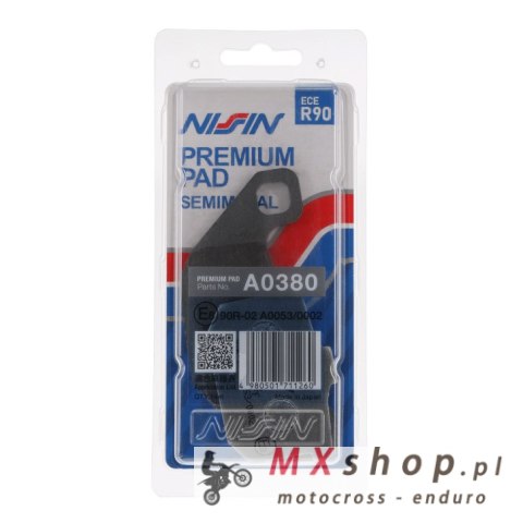 NISSIN 2024/10 KLOCKI HAMULCOWE KH85 PREMIUM SEMI-METALLIC (SPIEK METALICZNY) (ECE R90) (MADE IN JAPAN) (2P-241NS) NISSIN 2024/10 KLOCKI HAMULCOWE KH85 PREMIUM SEMI-METALLIC (SPIEK METALICZNY) (ECE R90) (MADE IN JAPAN) (2P-241NS)