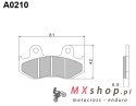 NISSIN 2024/10 KLOCKI HAMULCOWE KH92 / KH323 PREMIUM SEMI-METALLIC (SPIEK METALICZNY) (ECE R90) (MADE IN JAPAN) (2P-223NS)