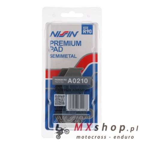 NISSIN 2024/10 KLOCKI HAMULCOWE KH92 / KH323 PREMIUM SEMI-METALLIC (SPIEK METALICZNY) (ECE R90) (MADE IN JAPAN) (2P-223NS) NISSIN 2024/10 KLOCKI HAMULCOWE KH92 / KH323 PREMIUM SEMI-METALLIC (SPIEK METALICZNY) (ECE R90) (MADE IN JAPAN) (2P-223NS)